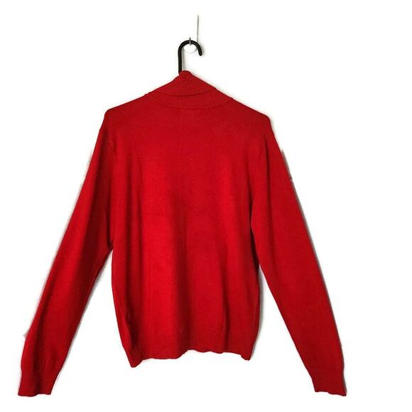 Calvin Klein Women's Red Turtle Neck Sweater XL - Picture 4 of 6